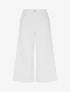 Pantacourt uni en jean - Blanc - 1