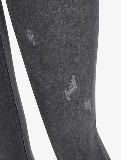 Jean skinny à éraflures - Gris - 3