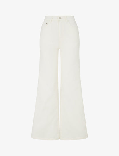 Jean wide leg coupe droite - Crème - 1