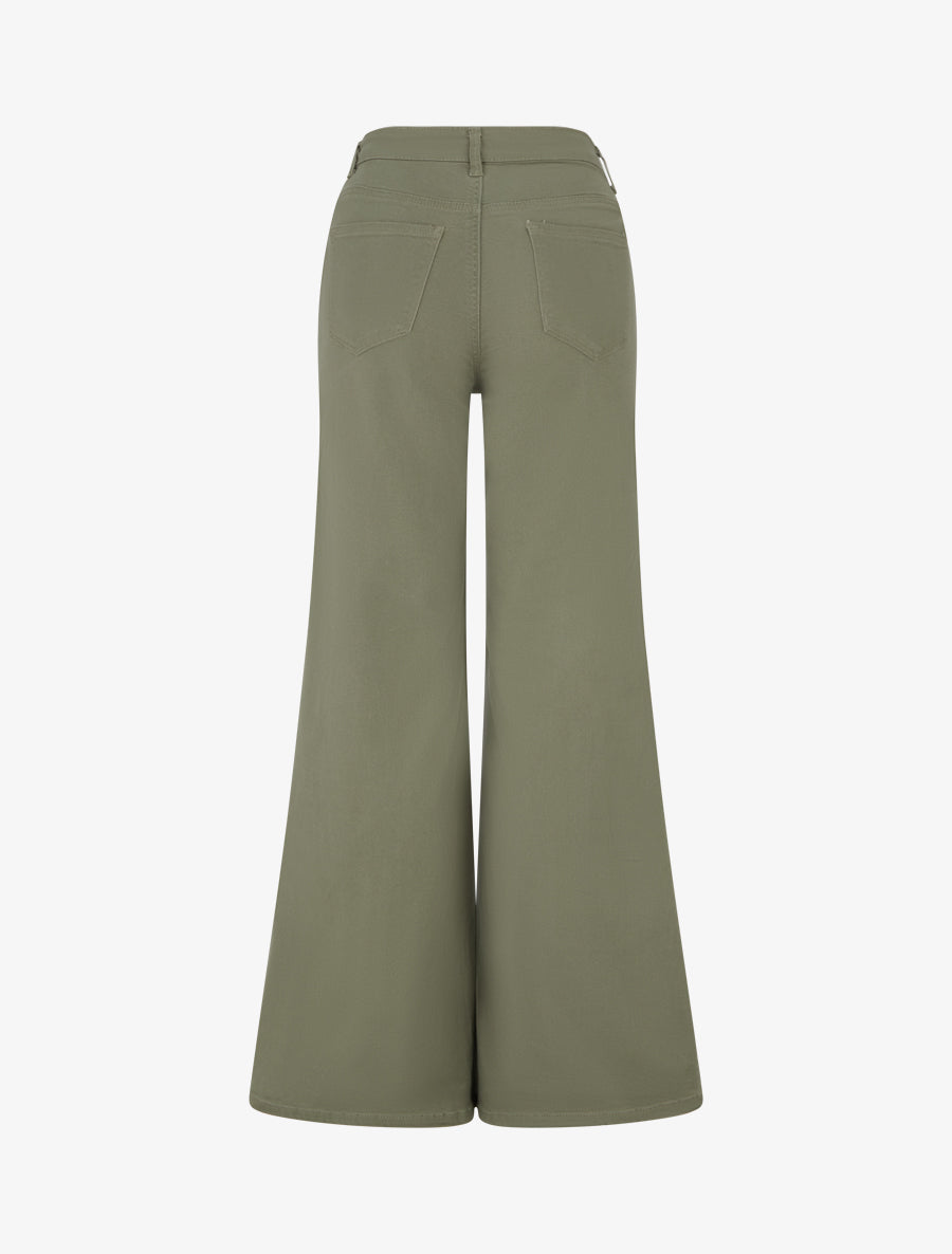 Jean wide leg coupe droite - Kaki - 2
