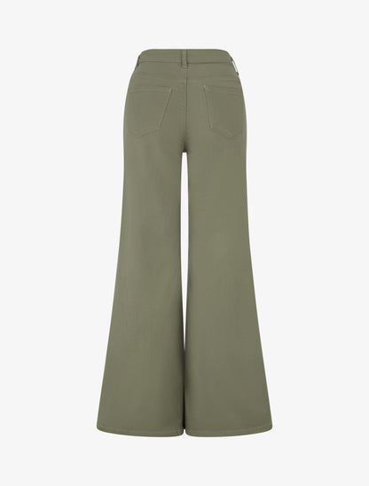 Jean wide leg coupe droite - Kaki - 2