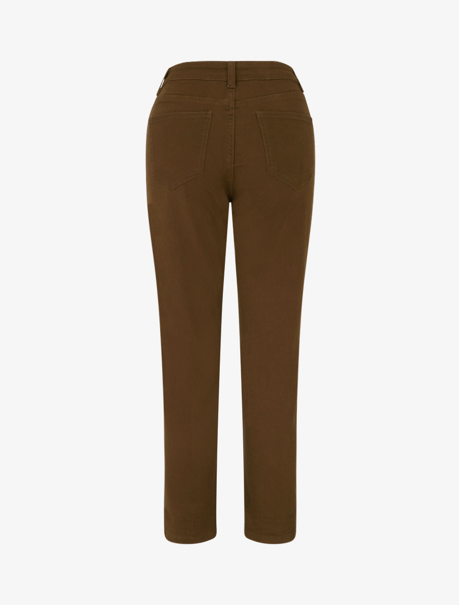 Jean mom uni - Marron - 2
