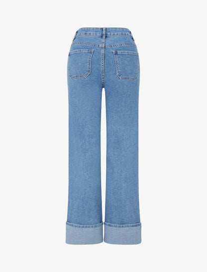 Jean push up à 4 poches - Bleu - 2