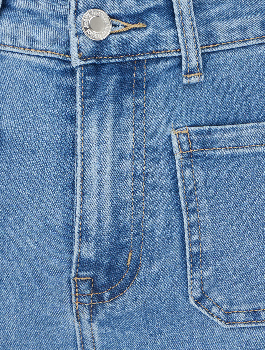 Jean push up à 4 poches - Bleu - 3