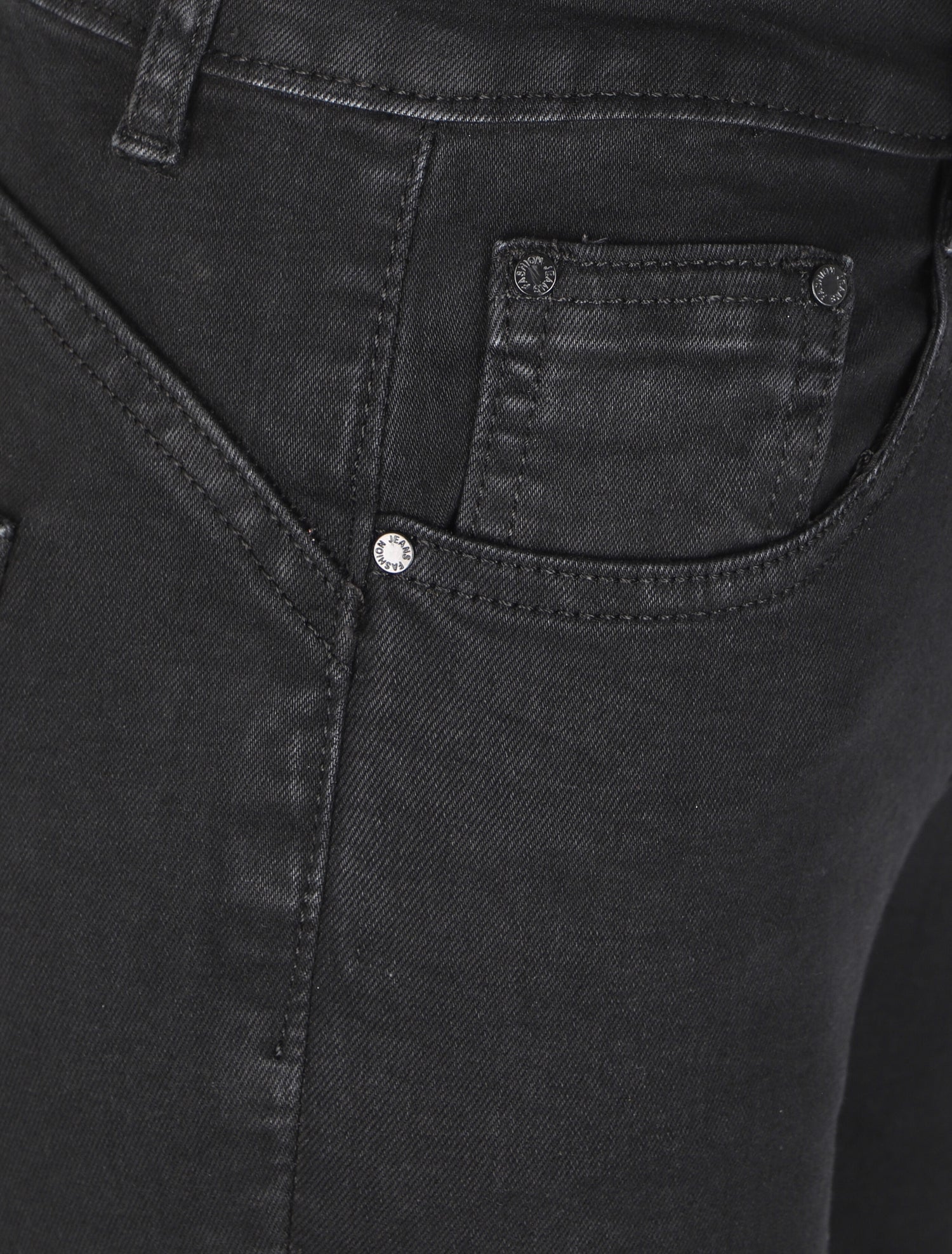 Jean skinny stretch à fines éraflures - Noir - 3