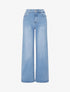 Jean droit push-up taille haute - Bleu clair - 1