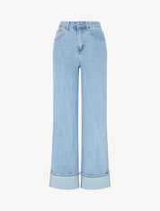 Jean heeft vier zakken. - Blauw