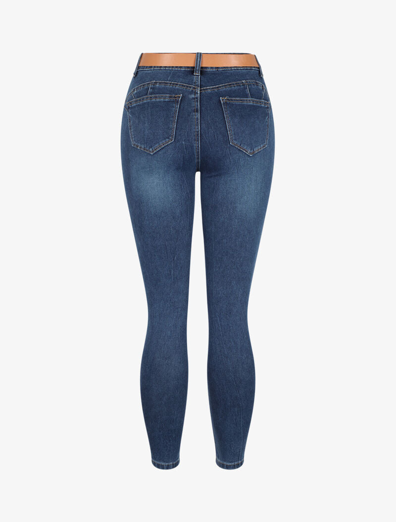 Jean skinny accessoirisé d&