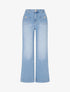 Jeans droit à poches plaquées - Bleu clair - 1