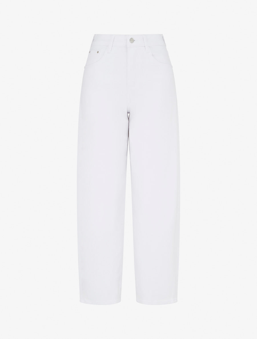 Jean ballon coupe droite - Blanc