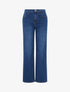 Jean droit taille haute push-up - Bleu - 1