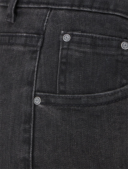 Jean wide leg taille haute - Gris anthracite - 3