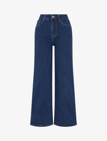 Jean standard wide leg - Bleu - 1