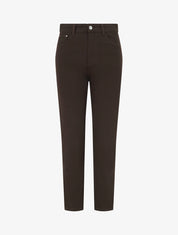 Jean mom grande taille à taille haute - Marron - 1