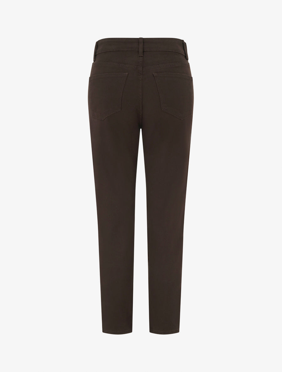 Jean mom grande taille à taille haute - Marron - 2
