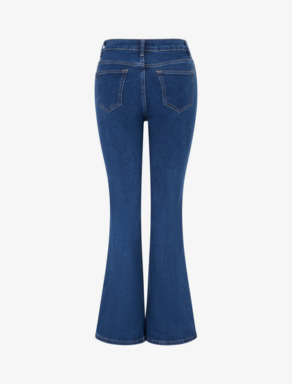 Jean classique coupe flare - Bleu denim - 2