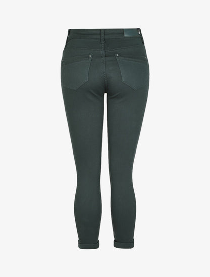 Jean slim stretch à taille haute - Vert sapin - 2