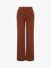 Jean uni wide leg - Rouille - 1