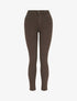 Jean skinny push-up à poches à sequins - Marron - 1