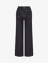 Jean wide leg poches plaquées - Bleu brut - 1