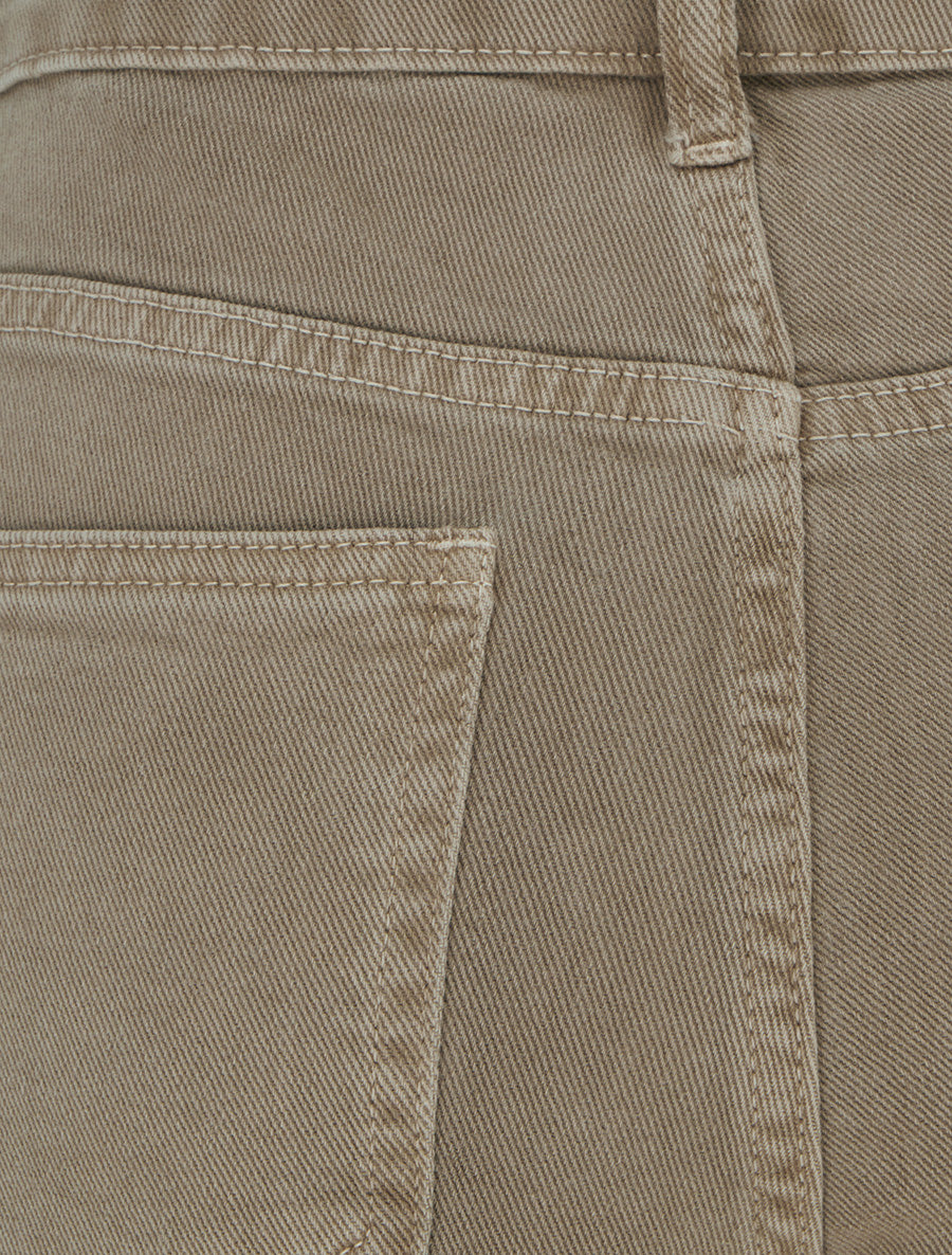 Jean uni wide leg - Beige - 3