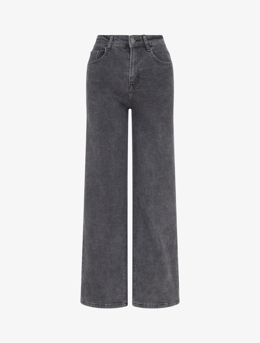 Jean classique wide leg - Gris - 1