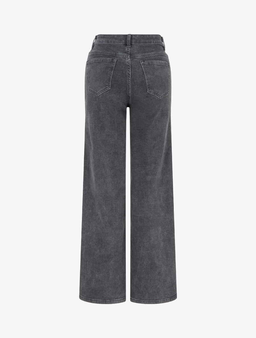 Jean classique wide leg - Gris - 2