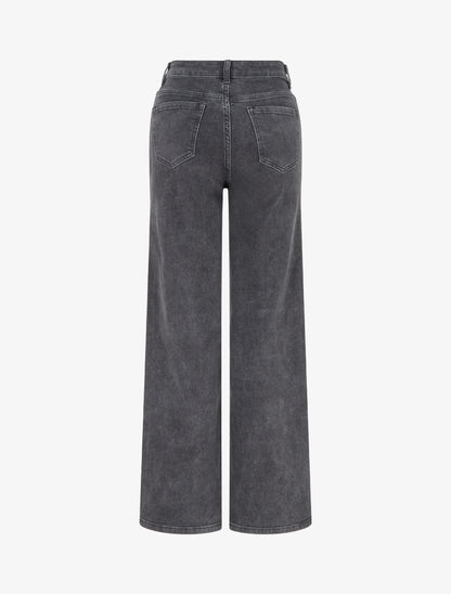 Jean classique wide leg - Gris - 2