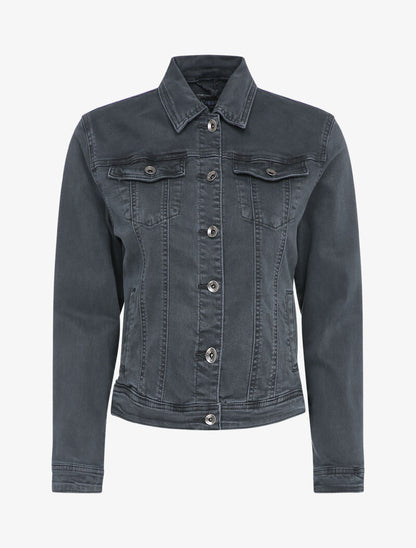 Veste en jean stretch - Gris - 3