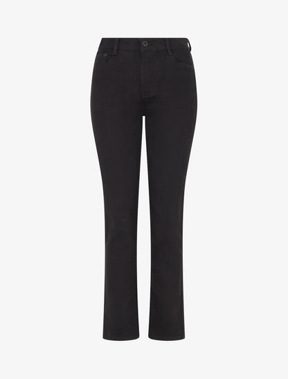 Jean uni coupe droite - Noir - 1
