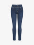 Jean slim taille standard à fermeture à 2 boutons - Bleu - 4