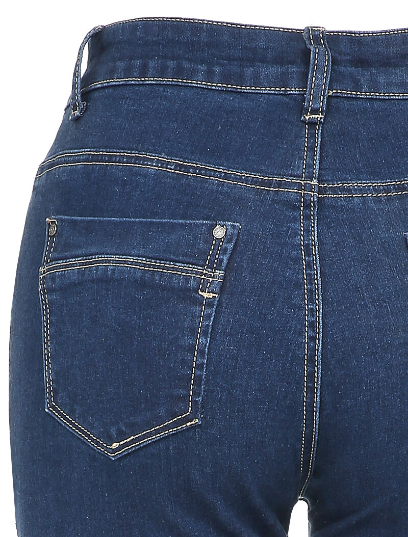 Jean taille standard coupe droite - Bleu denim - 3