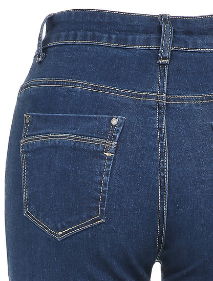 Jean taille standard coupe droite - Bleu denim - 3