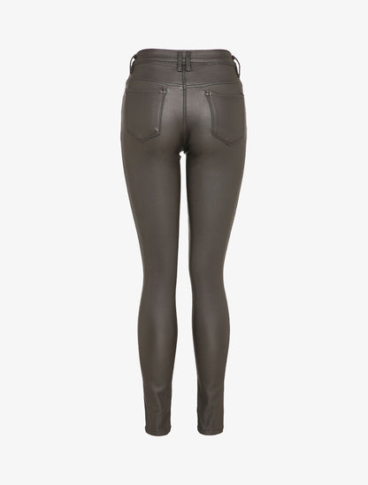 Pantalon enduit coupe slim - Anthracite - 2