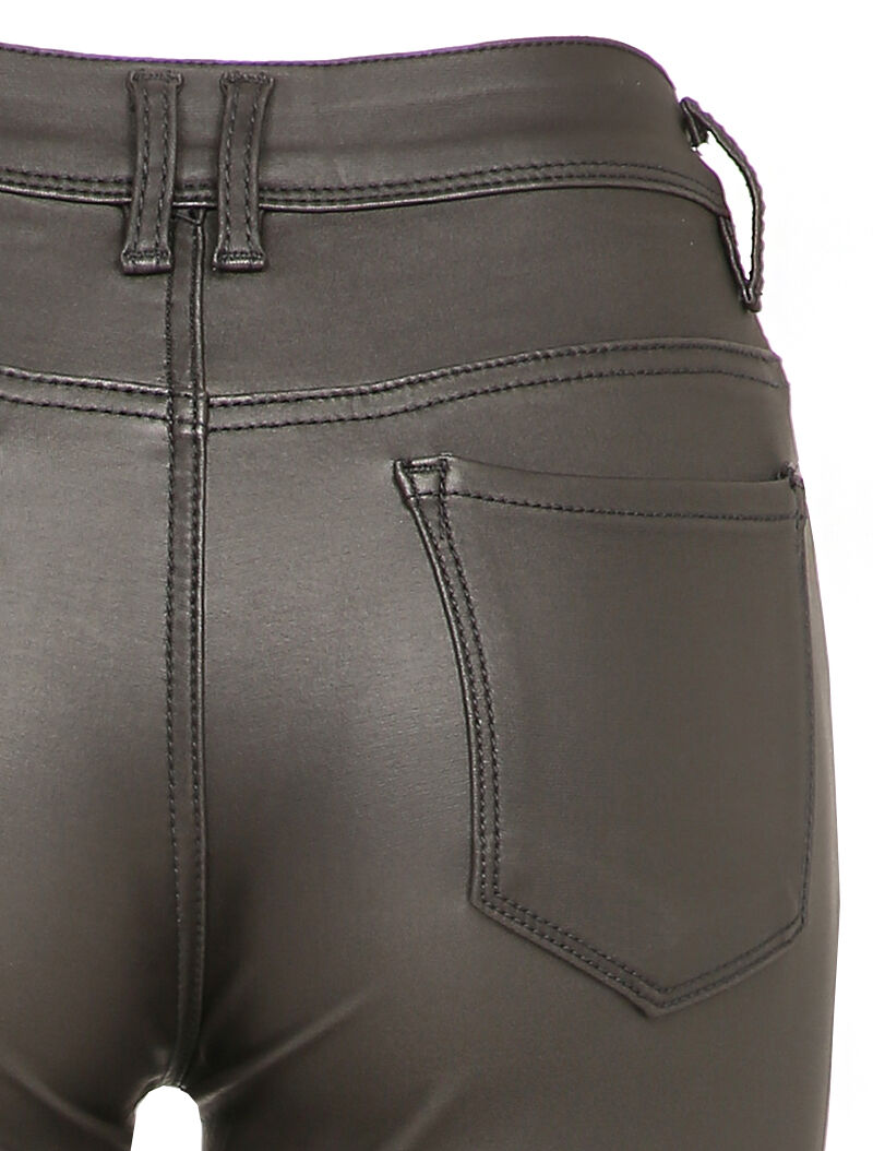 Pantalon enduit coupe slim - Anthracite - 3