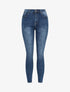 Jean slim délavé et griffé - Bleu denim - 3