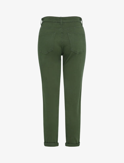 Mom jean 7/8 taille haute - Kaki - 2