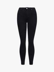 Jean stretch à taille haute coupe skinny - Noir - 4