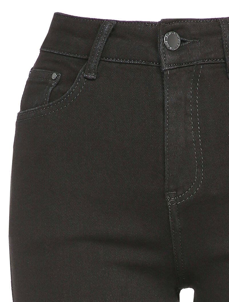 Jean wide leg à taille haute - Noir - 3
