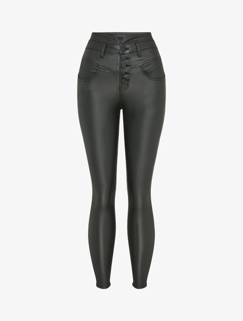 Jean skinny enduit - Noir - 4