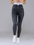 Jean skinny enduit - Marine - 1