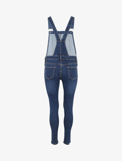 Salopette en jean coupe slim - Bleu denim - 2
