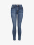 Jean slim délavé à taille standard - Bleu denim - 4