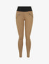 Legging à taille texturée et à petits zips - Taupe - 1