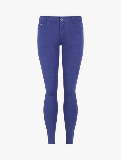 Pantalon taille basse basique - Bleu électrique - 1