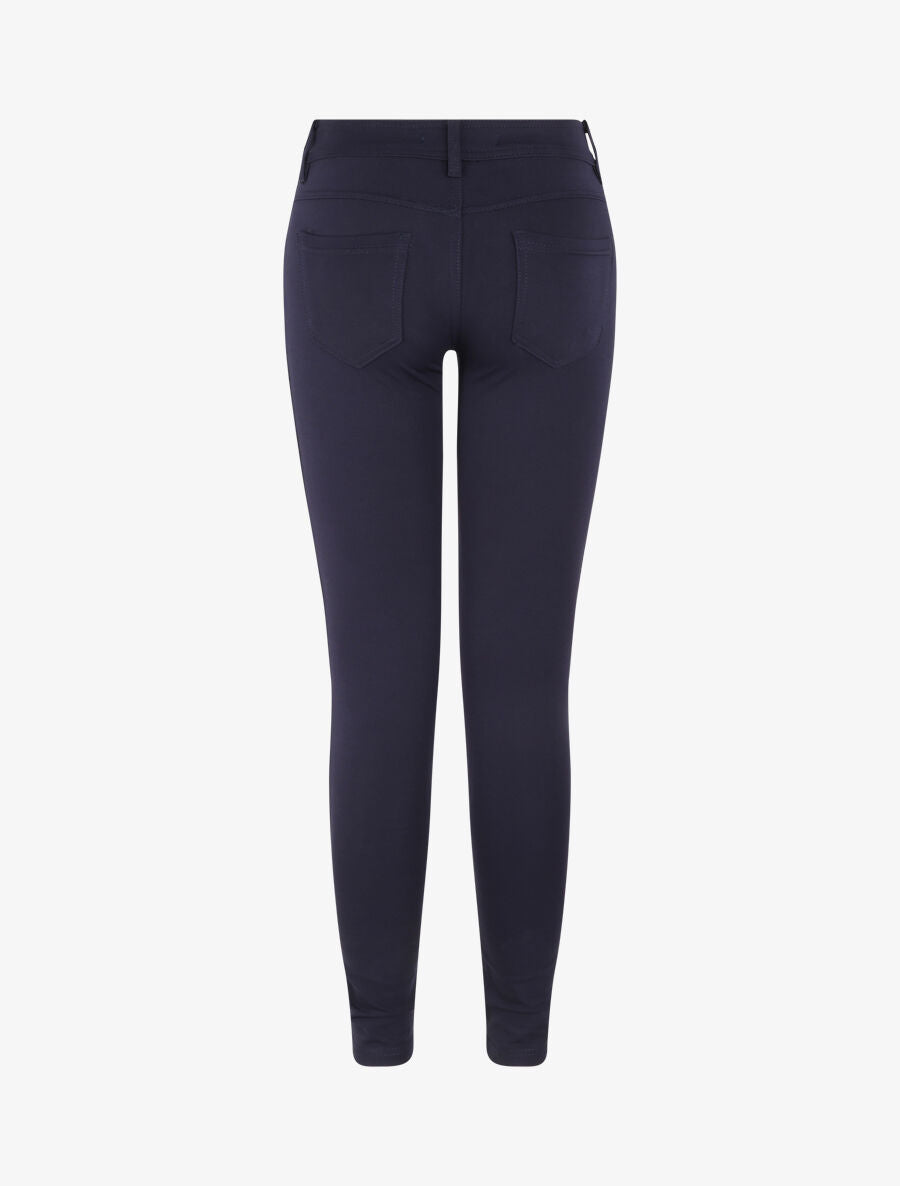 Pantalon ultra skinny à taille basse - Marine - 2