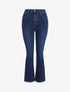 Jean boot cut à bords coupe franche - Bleu denim - 4