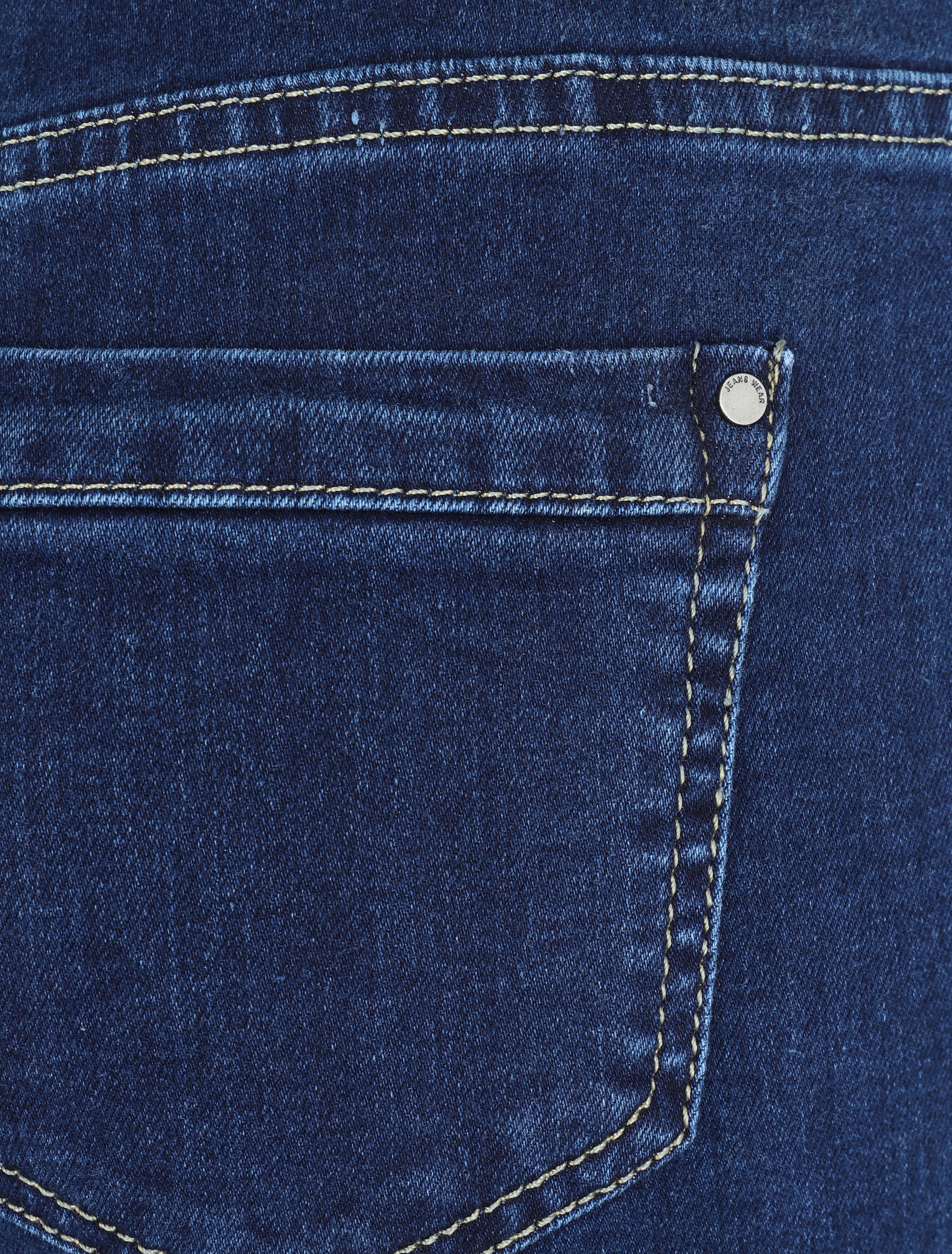 Jean boot cut à bords coupe franche - Bleu denim - 3