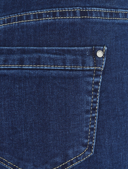 Jean boot cut à bords coupe franche - Bleu denim - 3