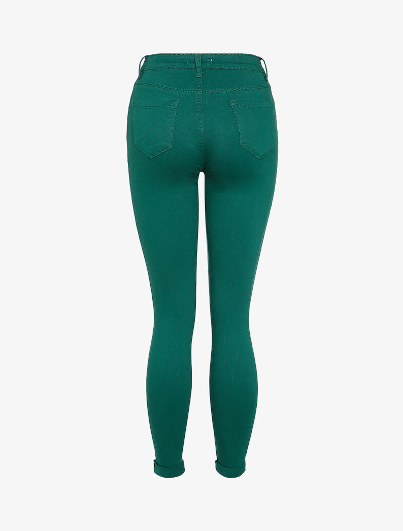 Jean skinny uni casual - Vert sapin - 2